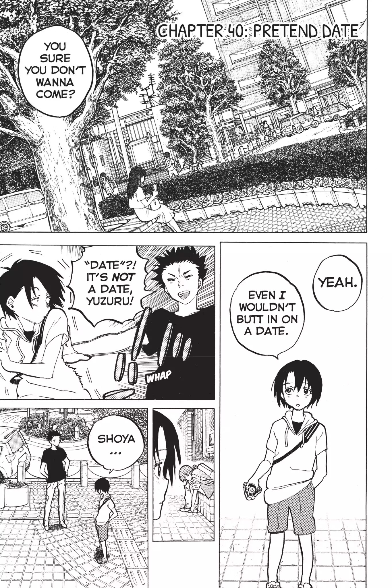 Koe no Katachi Chapter 40 page 1 - Chapter 40: Pretend Date