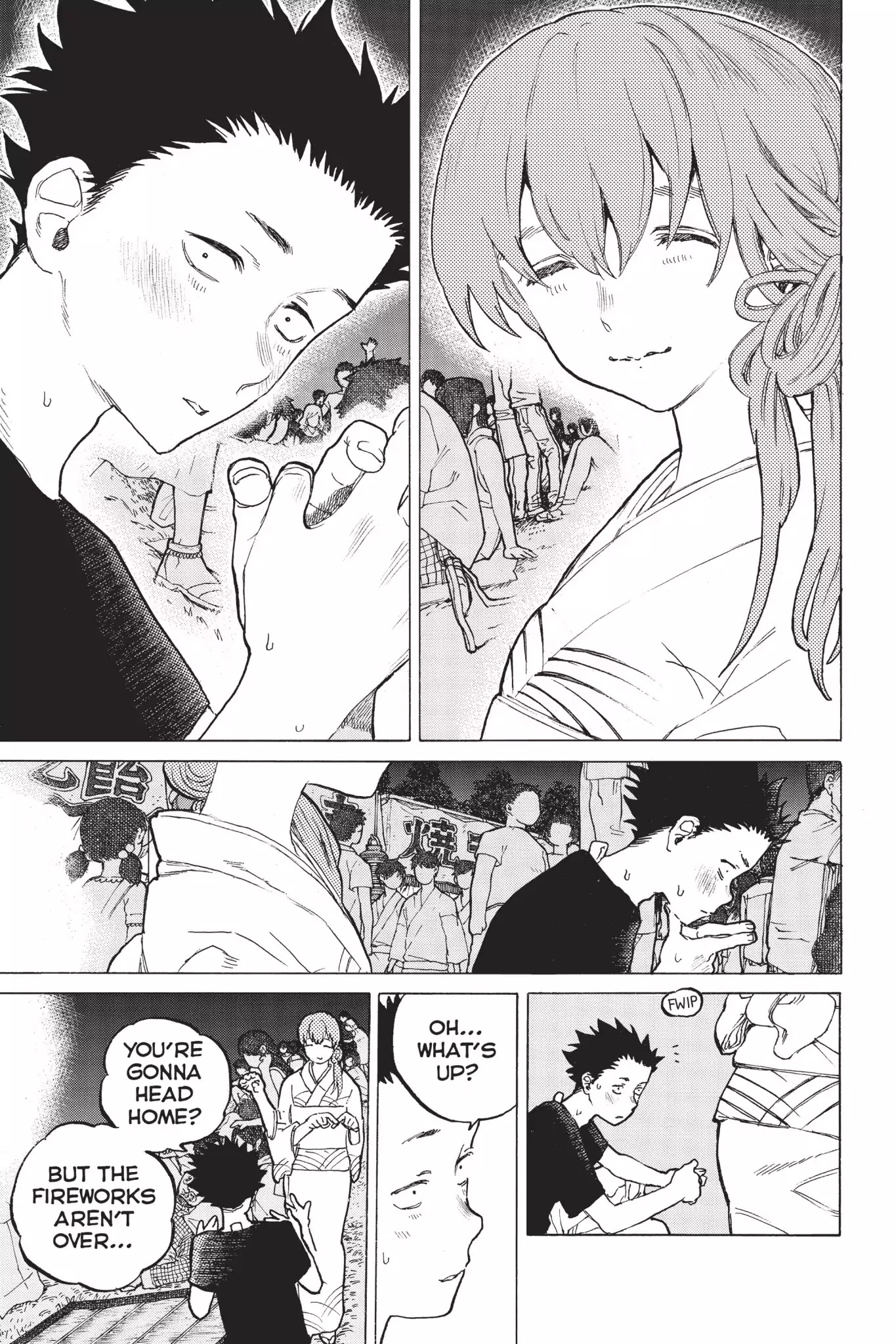 Koe no Katachi Chapter 42 page 3 - Chapter 42: Fireworks