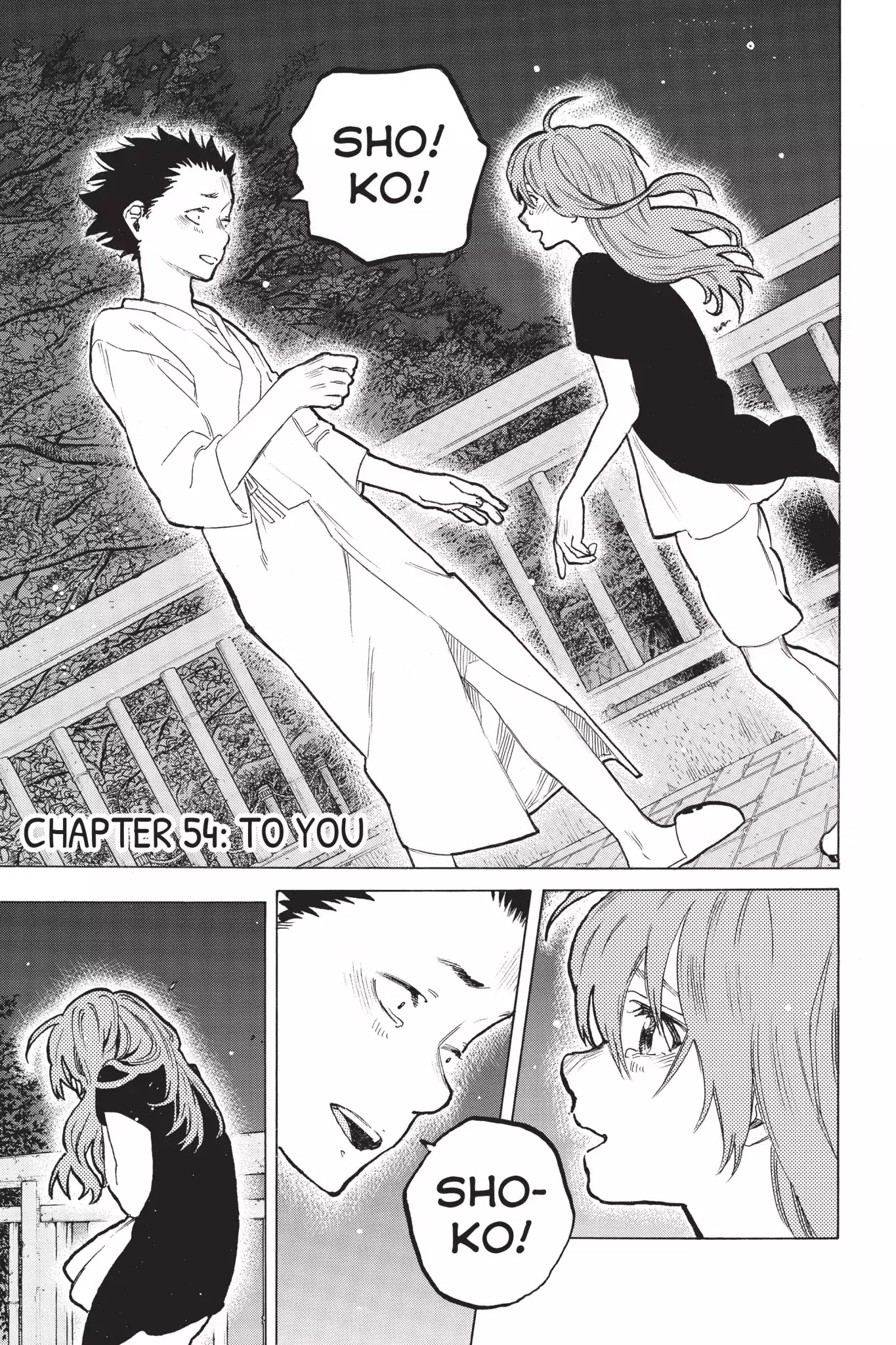 Koe no Katachi Chapter 54 page 1 - Chapter 54: To You