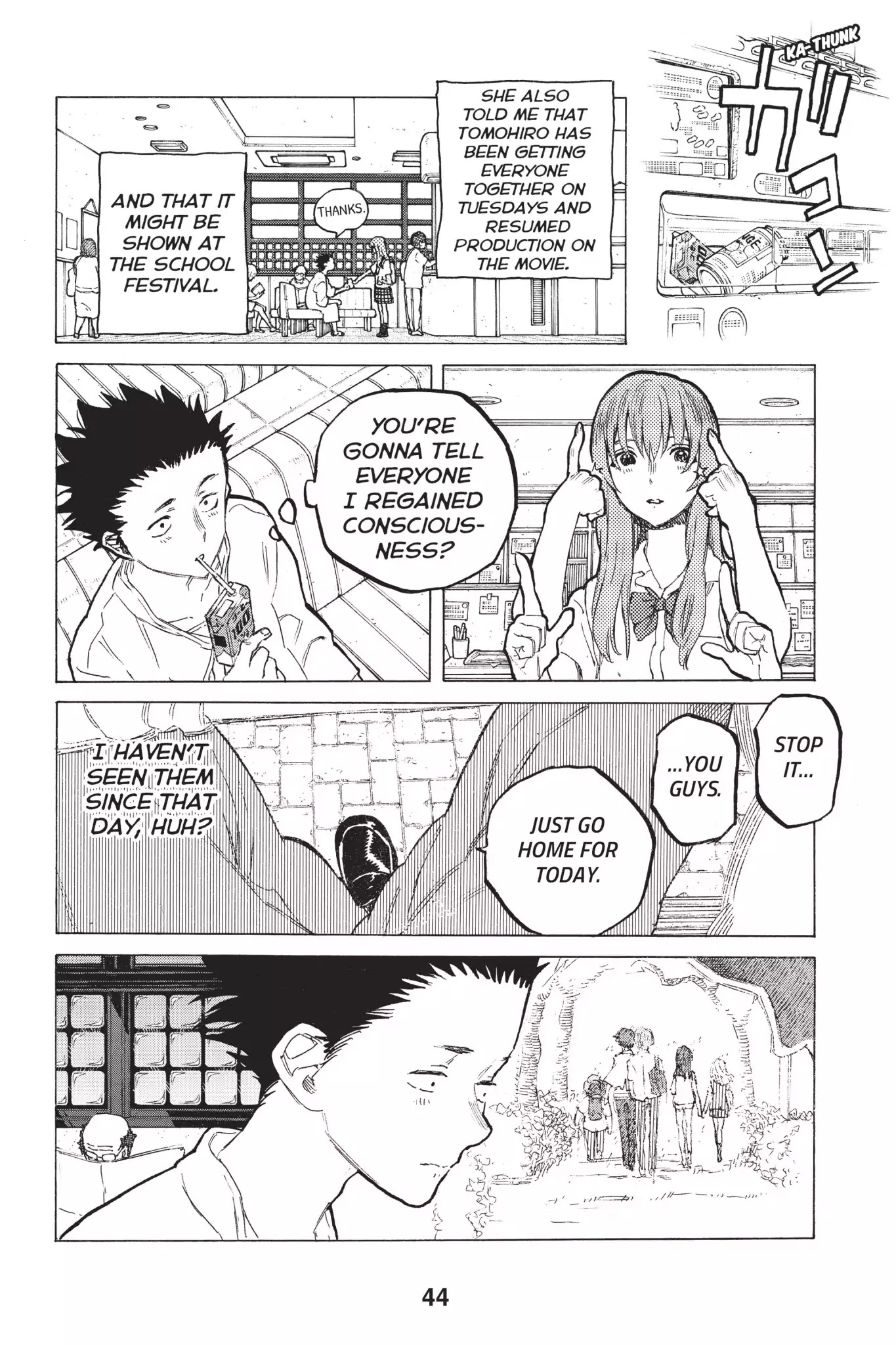 Koe no Katachi Chapter 55 page 4 - Chapter 55: Homecoming