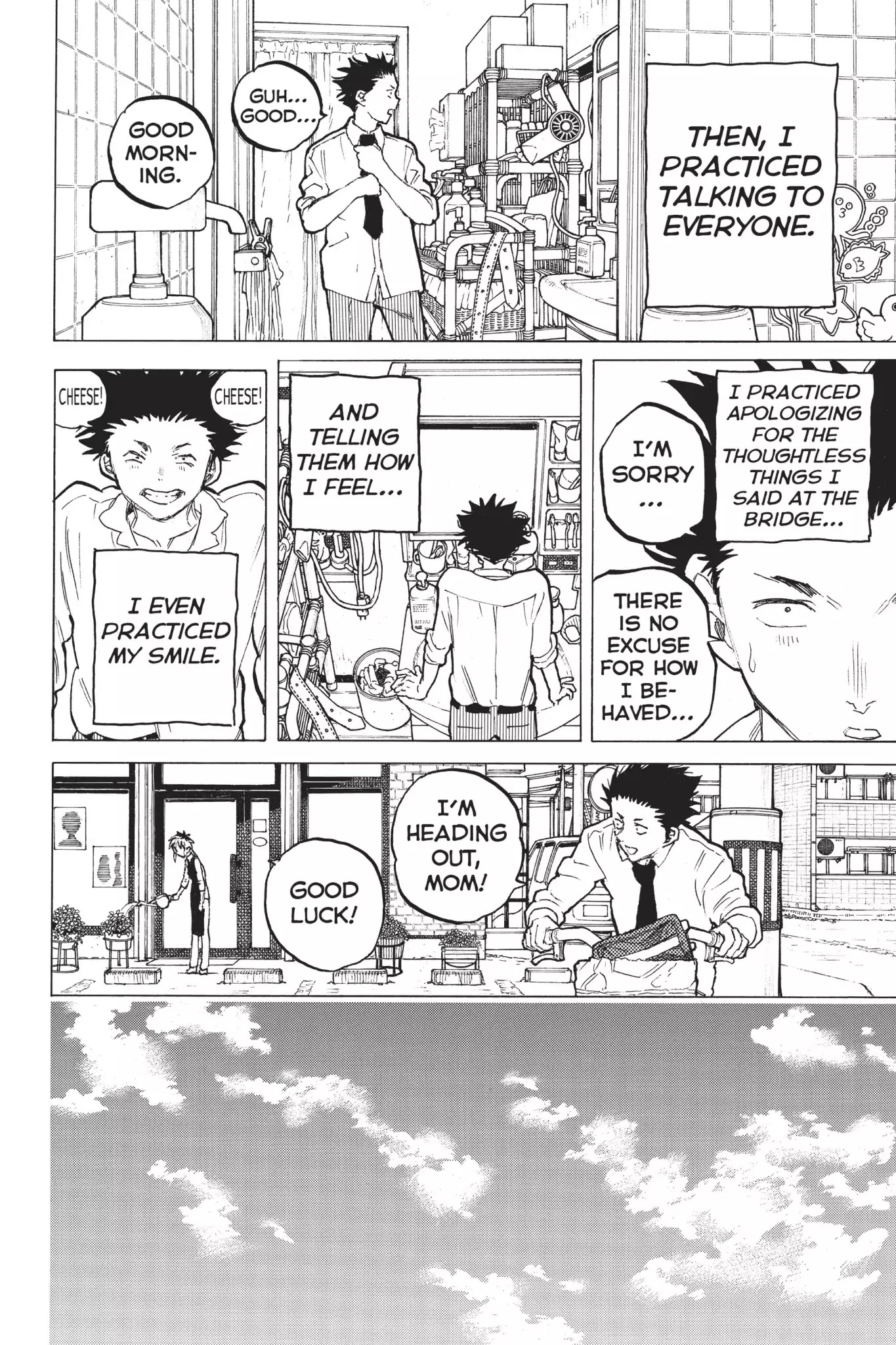 Koe no Katachi Chapter 56 page 2 - Chapter 56: Going to School