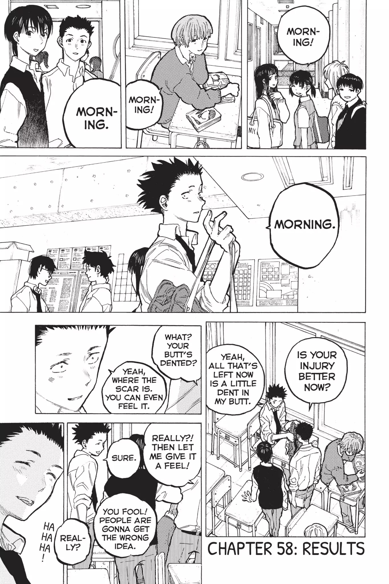 Koe no Katachi Chapter 58 page 1 - Chapter 58: Results