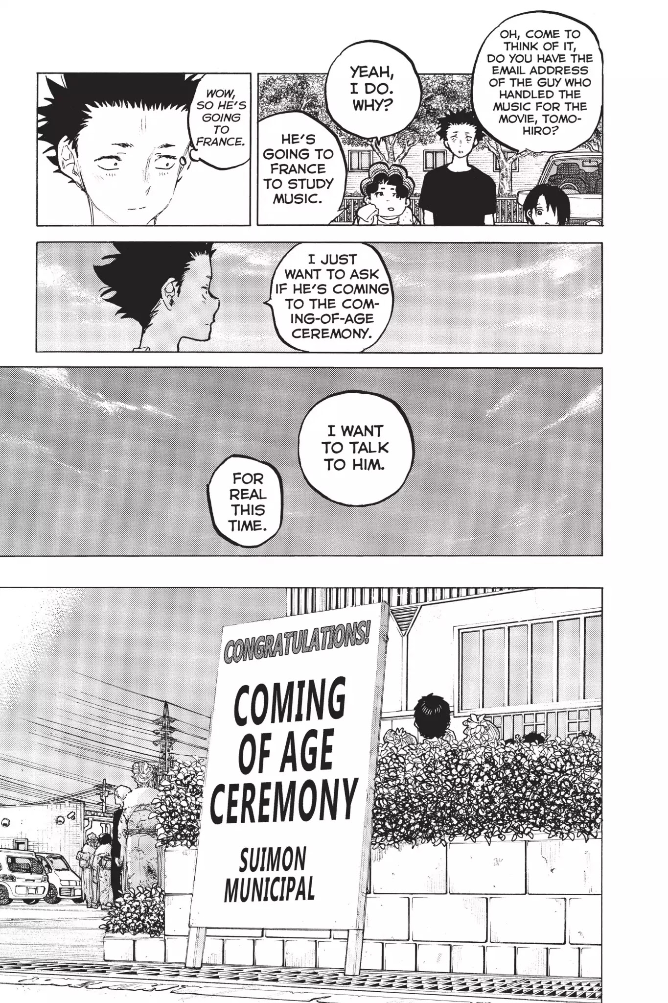 Koe no Katachi Chapter 61 page 18 - Chapter 61: Graduation