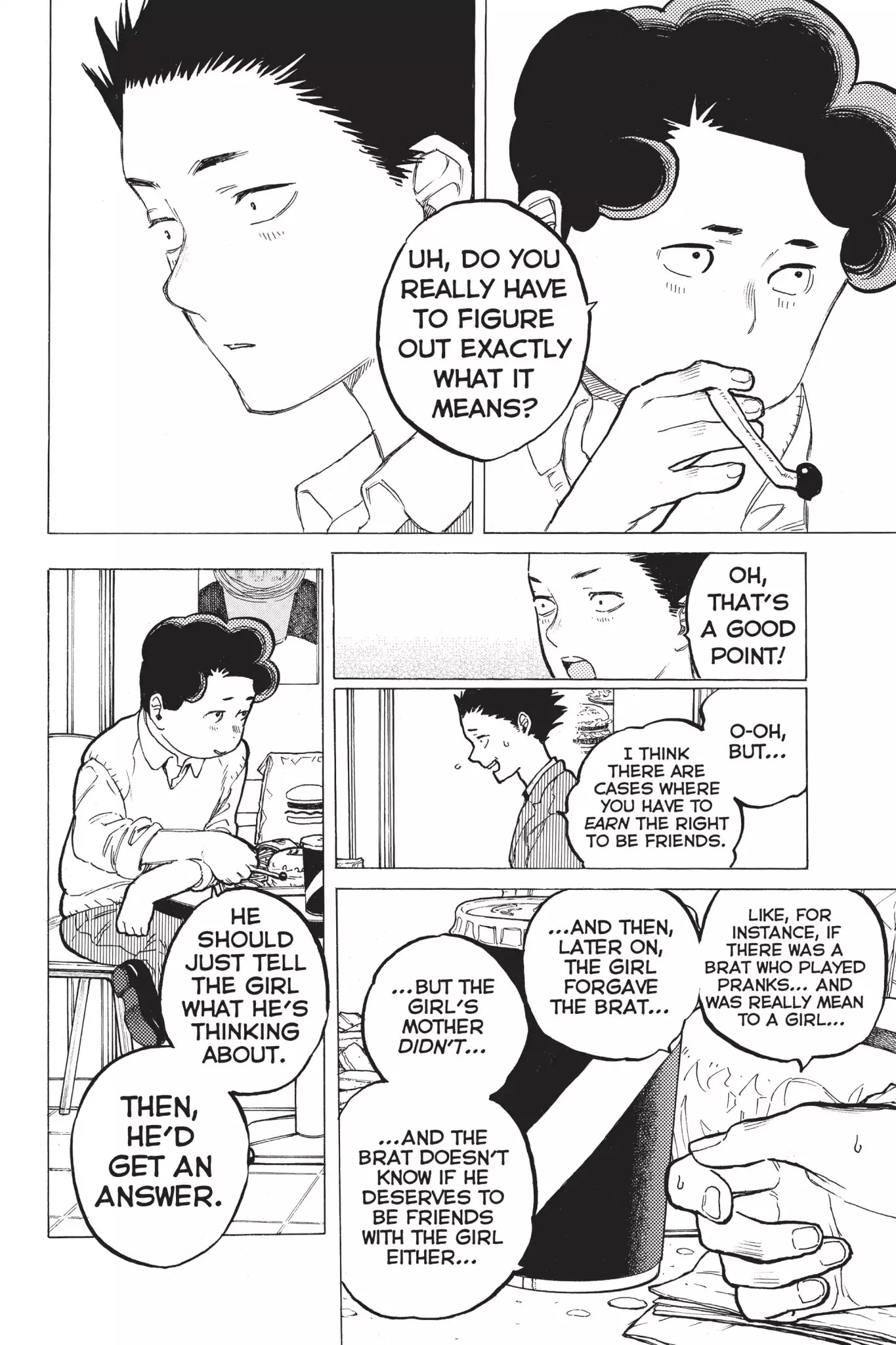 Koe no Katachi Chapter 9 page 4 - Chapter 9: The Right to be Here