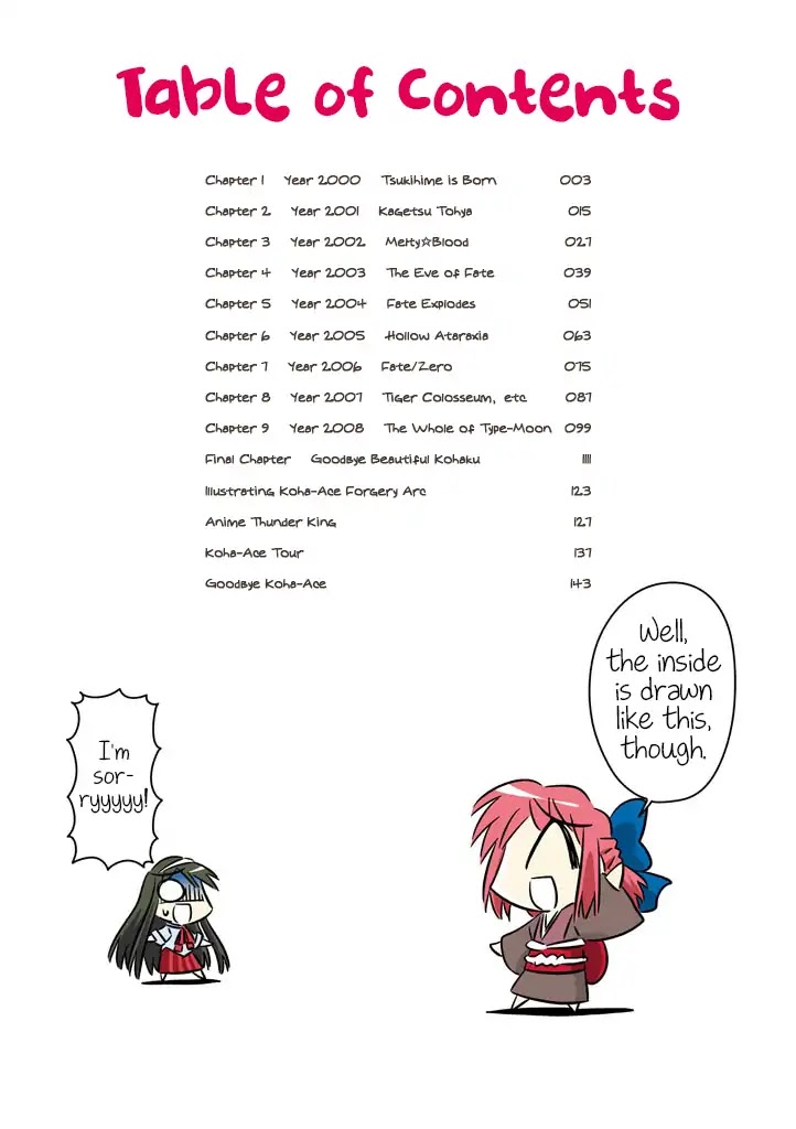 Koha-Ace Chapter 1 page 4 - Chapter 1: Year 2000 - Tsukihime is Born