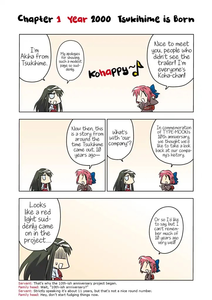 Koha-Ace Chapter 1 page 5 - Chapter 1: Year 2000 - Tsukihime is Born