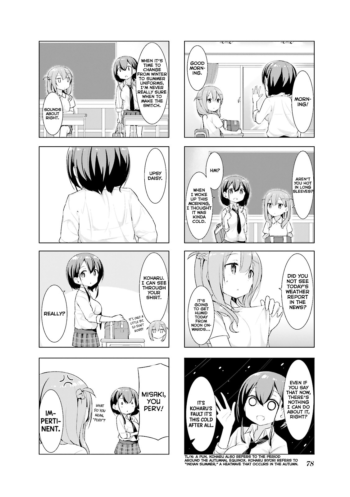 Koharu Biyori (Nekoume) Chapter 9 page 3 - Chapter 9