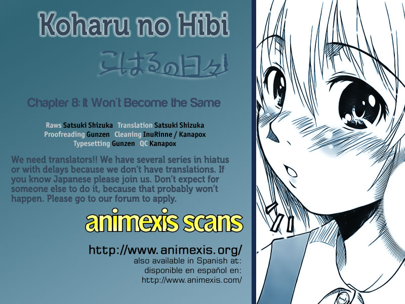 Koharu no Hibi Chapter 8 page 1 - Chapter 8