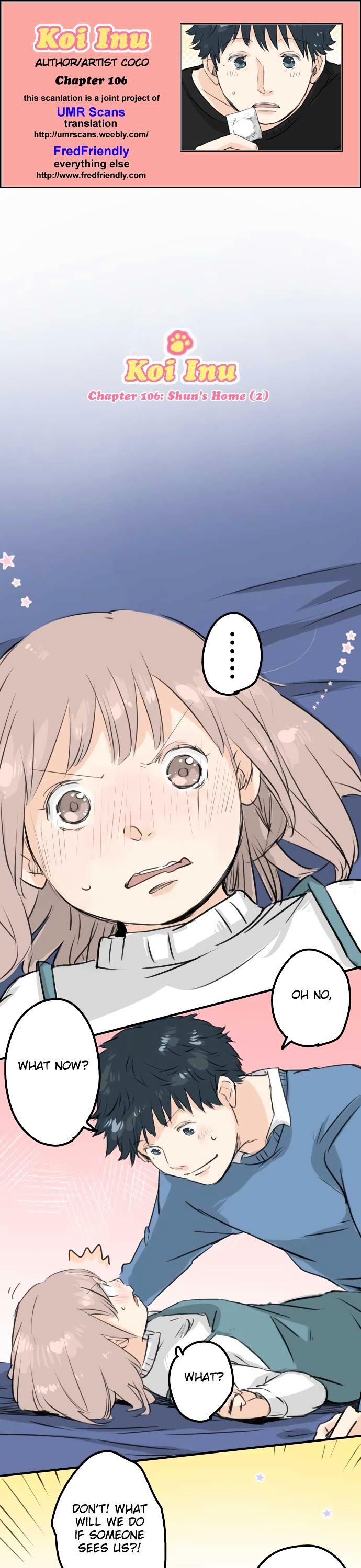 Koi Inu. Chapter 106 page 1 - Chapter 106 : Shun's Home (2)