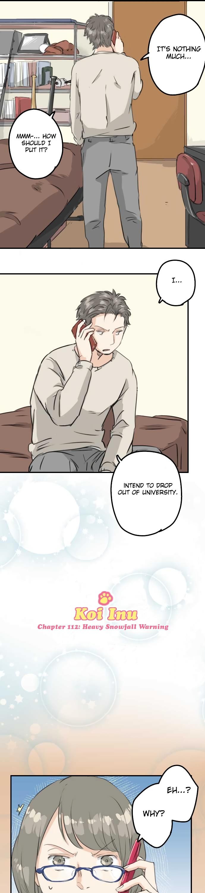 Koi Inu. Chapter 112 page 3 - Chapter 112 : Heavy Snowfall Warning