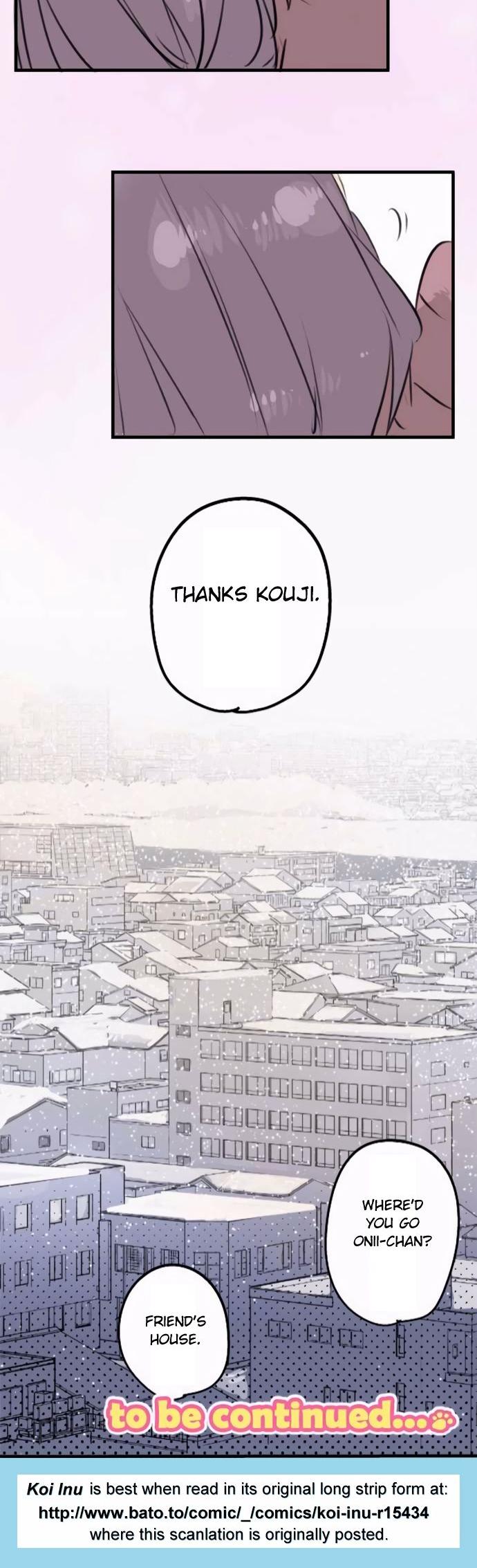 Koi Inu. Chapter 115 page 18 - Chapter 115 : Kouji and the Snowy Day
