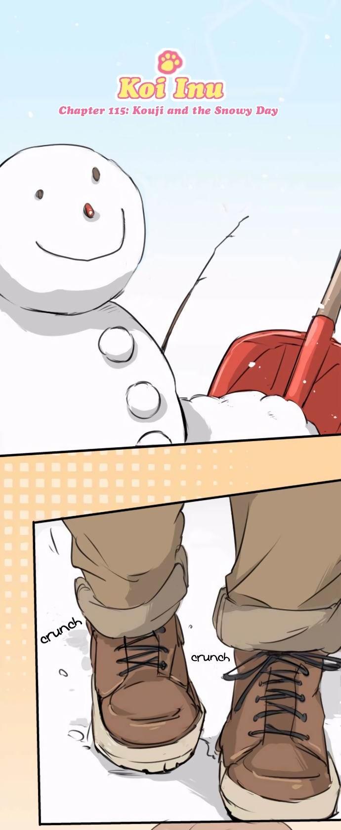 Koi Inu. Chapter 115 page 3 - Chapter 115 : Kouji and the Snowy Day