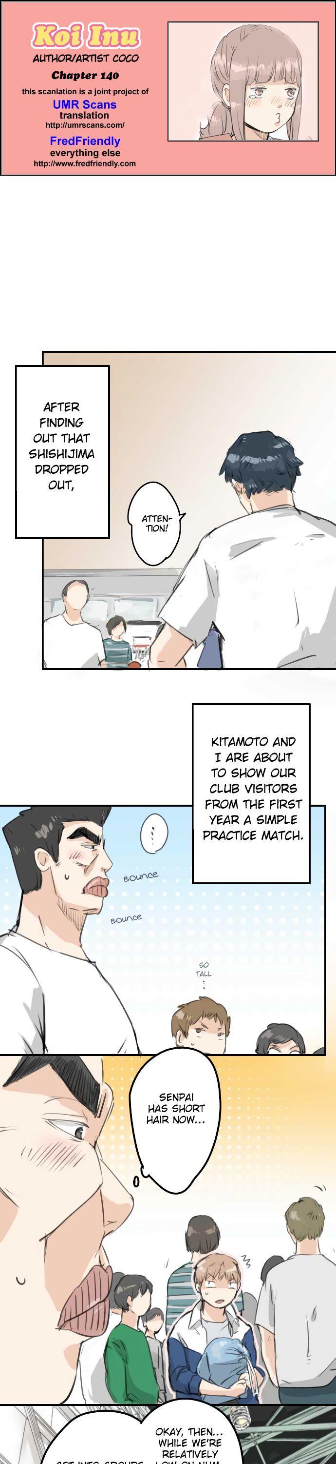 Koi Inu. Chapter 140 page 1 - Chapter 140: Is Yuko-kouhai Cute?