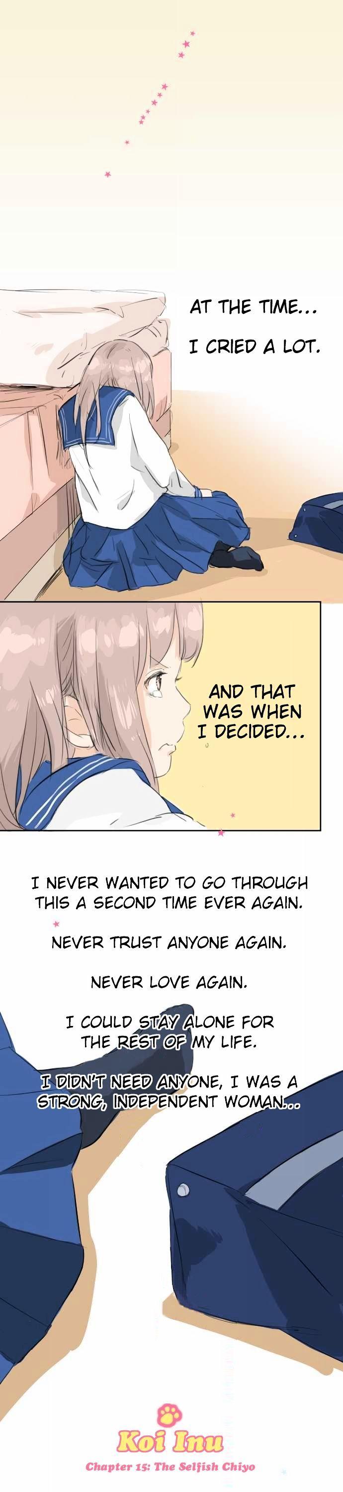 Koi Inu. Chapter 15 page 1 - Chapter 15 : The Selfish Chiyo