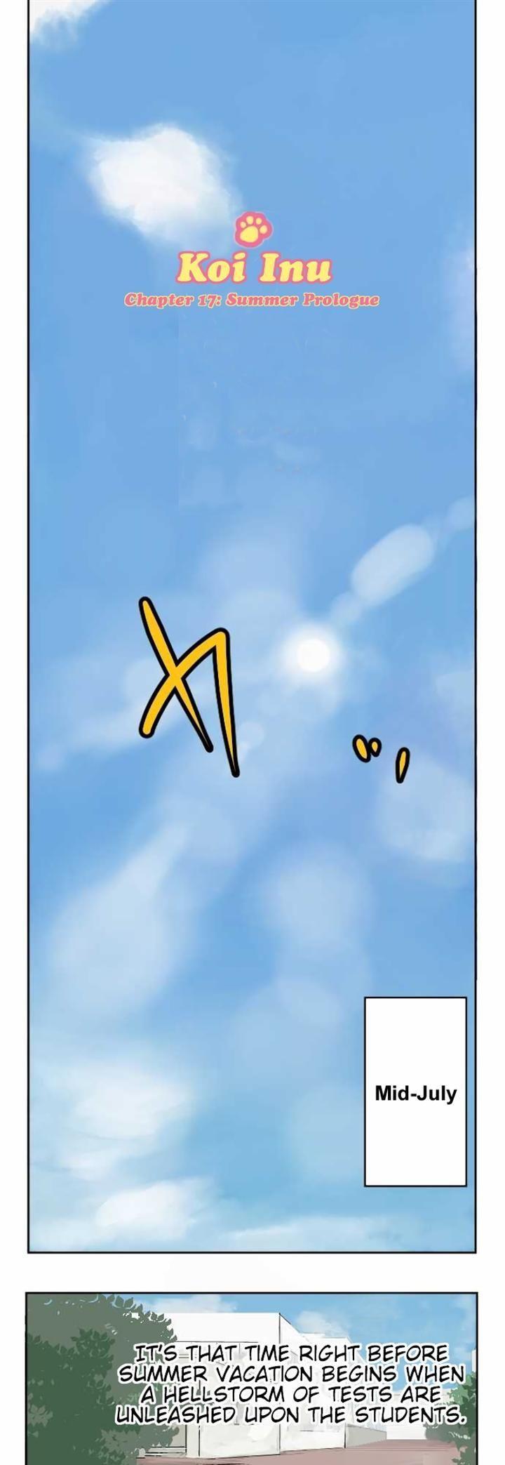 Koi Inu. Chapter 17 page 1 - Chapter 17 : Summer Prologue