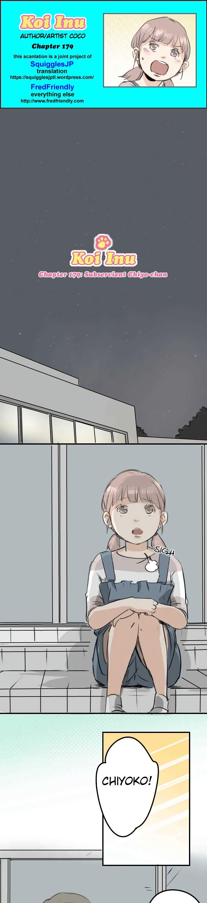 Koi Inu. Chapter 179 page 1 - Chapter 179: Subservient Chiyo-chan
