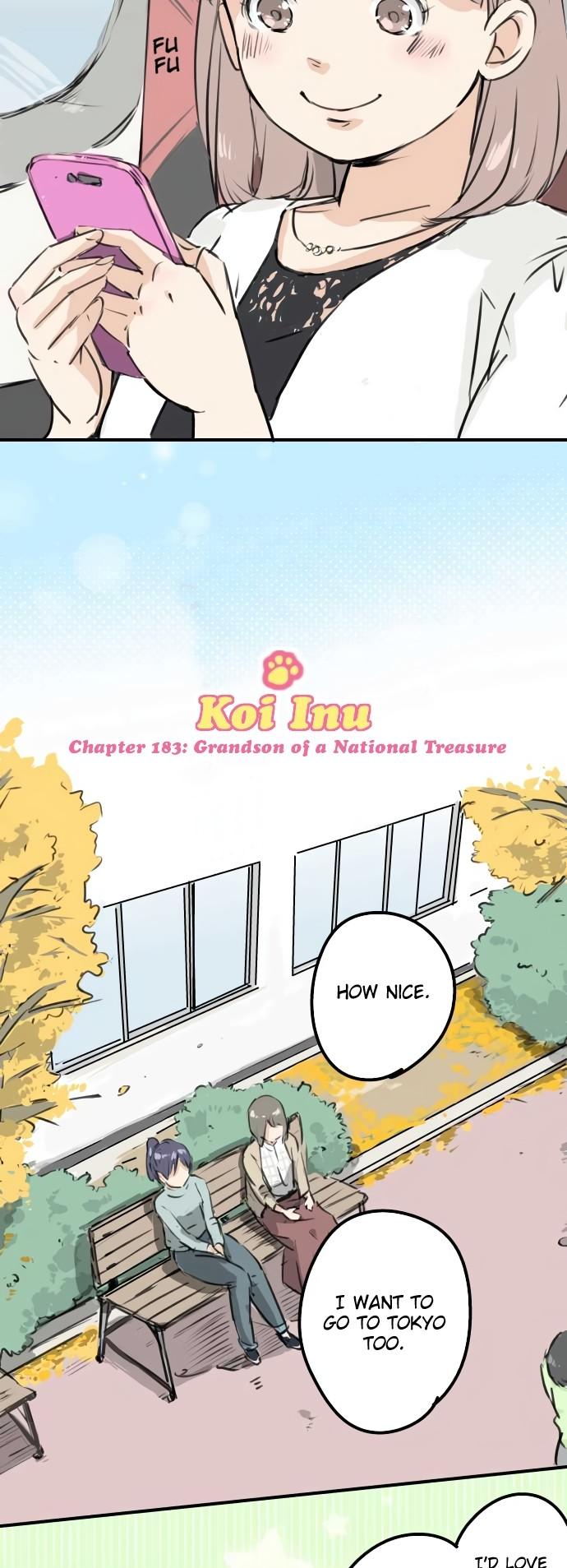 Koi Inu. Chapter 183 page 2 - Chapter 183: Grandson of a National Treasure