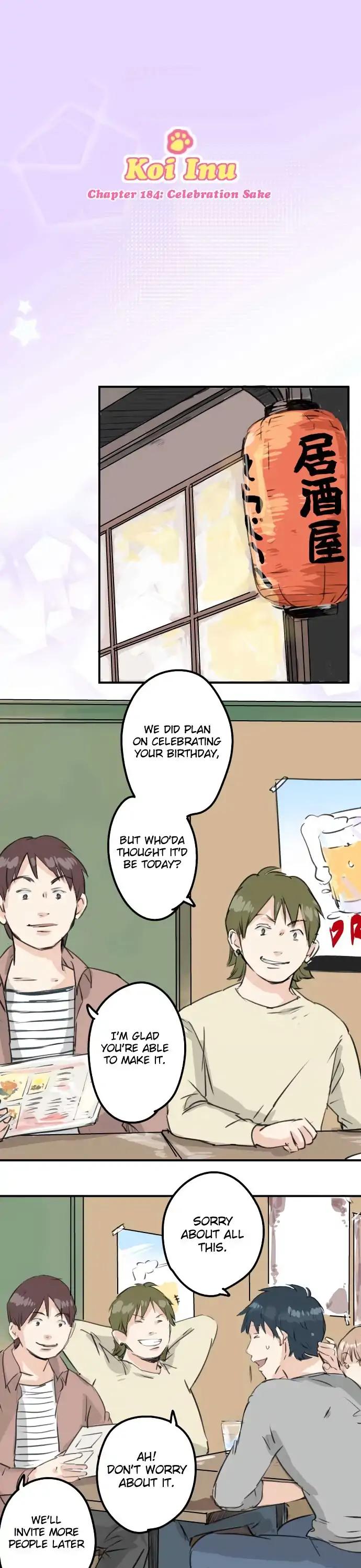 Koi Inu. Chapter 184 page 4 - Chapter 184: Celebration Sake