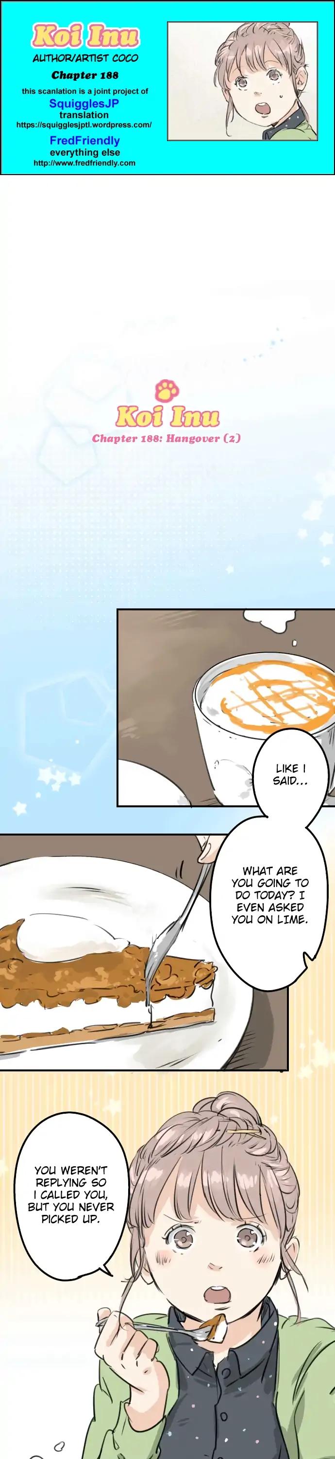 Koi Inu. Chapter 188 page 1 - Chapter 188: Hangover (2)