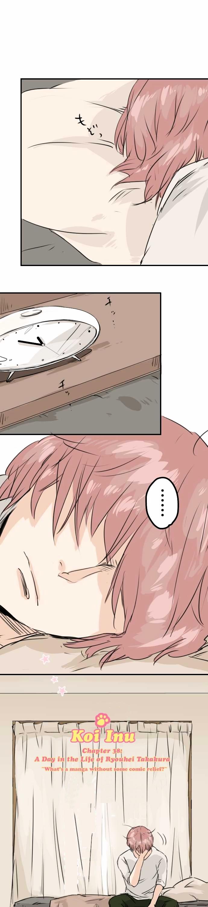 Koi Inu. Chapter 38 page 1 - Chapter 38 : A Day in the Life of Ryouhei Takakura