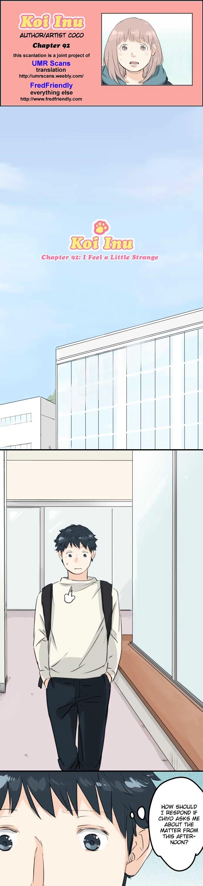 Koi Inu. Chapter 92 page 1 - Chapter 92 : I Feel a Little Strange