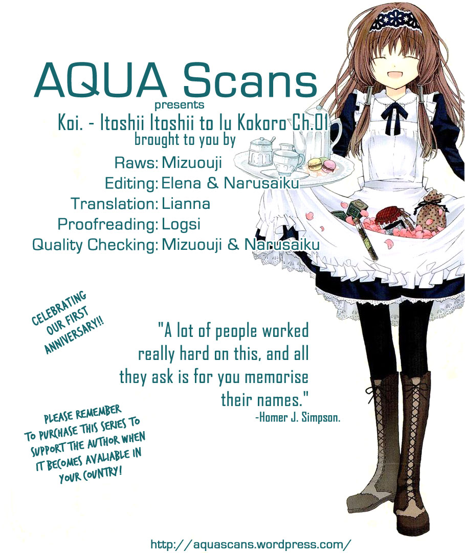 Koi. - Itoshii Itoshii to Iu Kokoro Chapter 1 page 60 - Chapter 1 : The Magic Hour and You