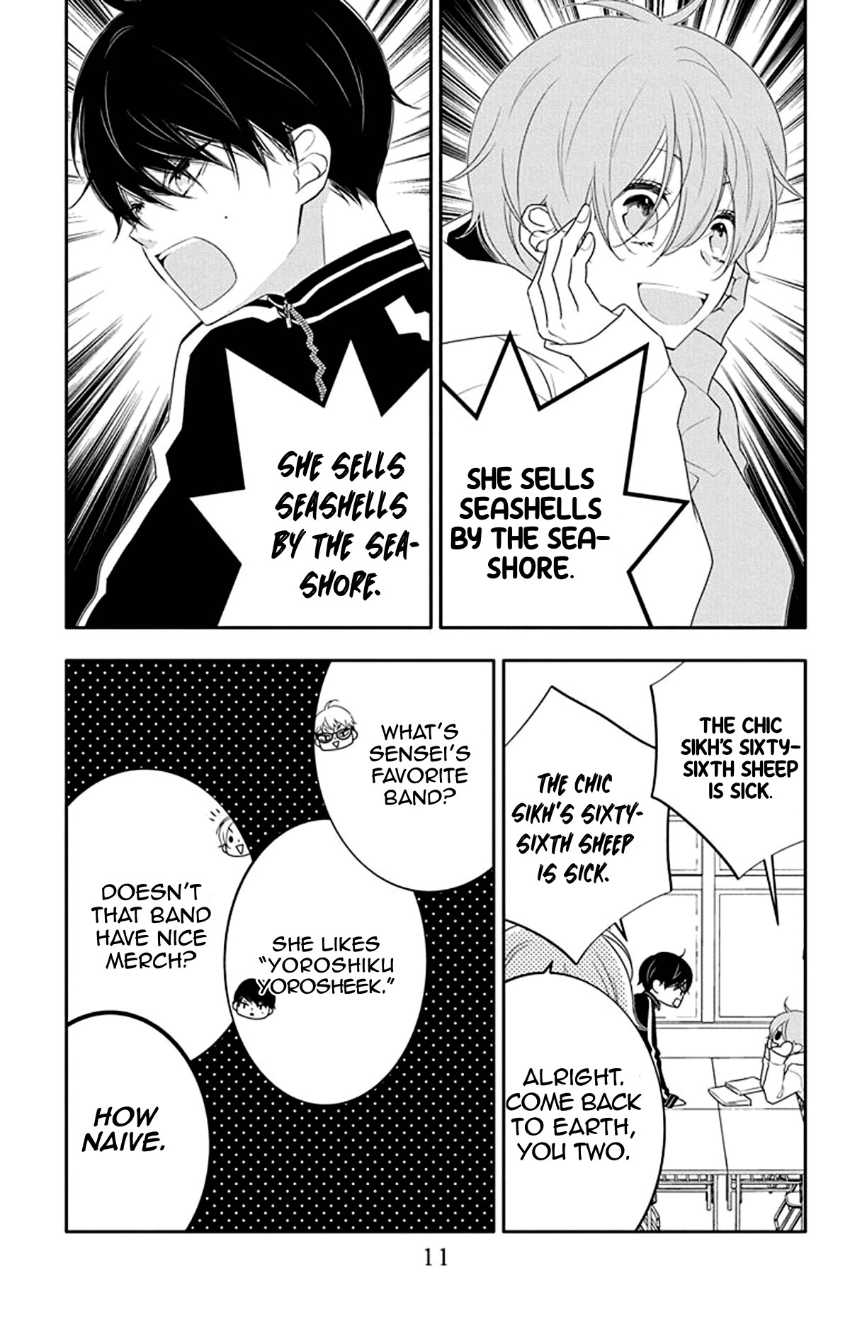 Koi ni Mudaguchi Chapter 11 page 12 - Chapter 11: Tongue click and ticket