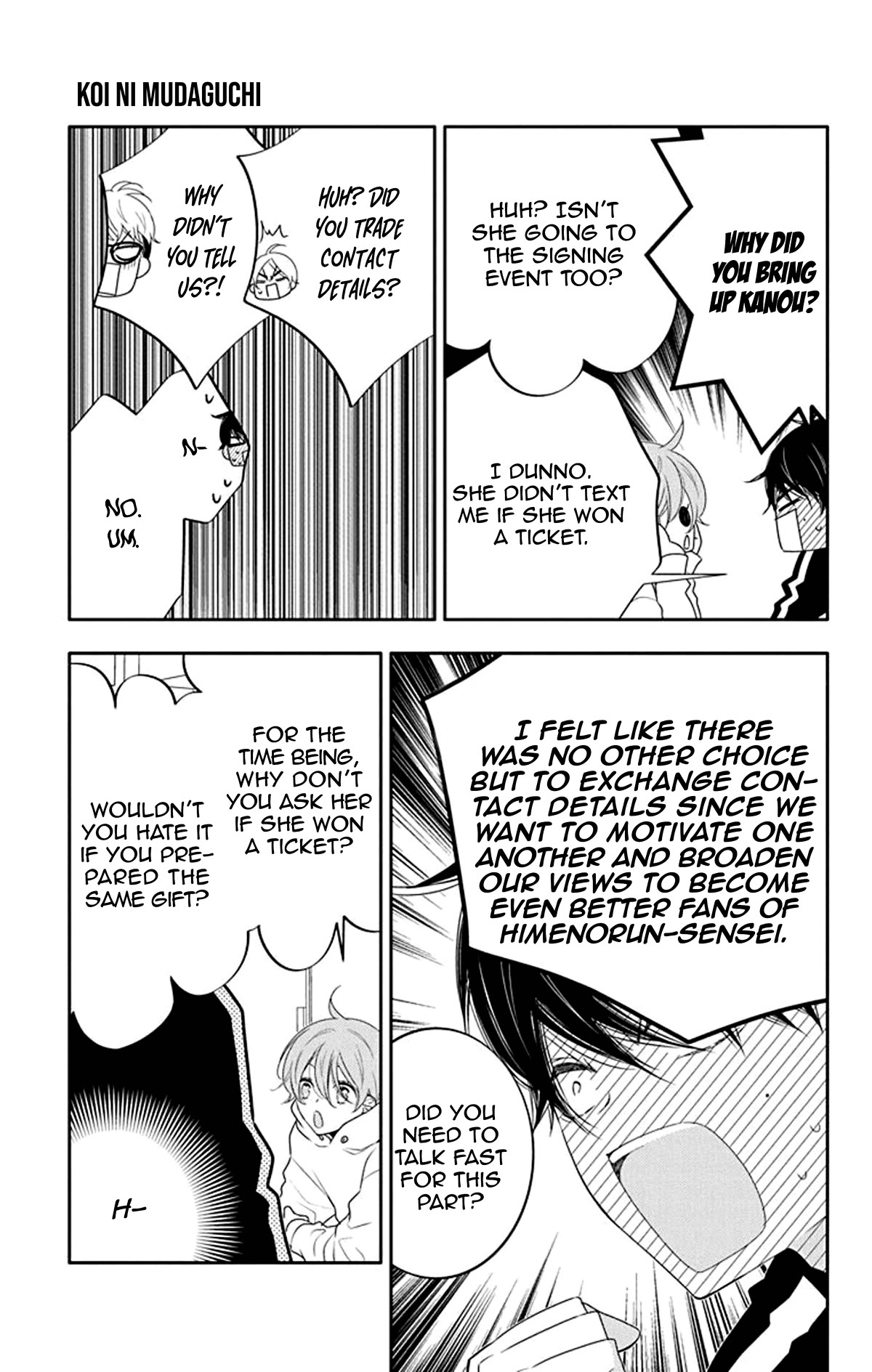 Koi ni Mudaguchi Chapter 11 page 14 - Chapter 11: Tongue click and ticket