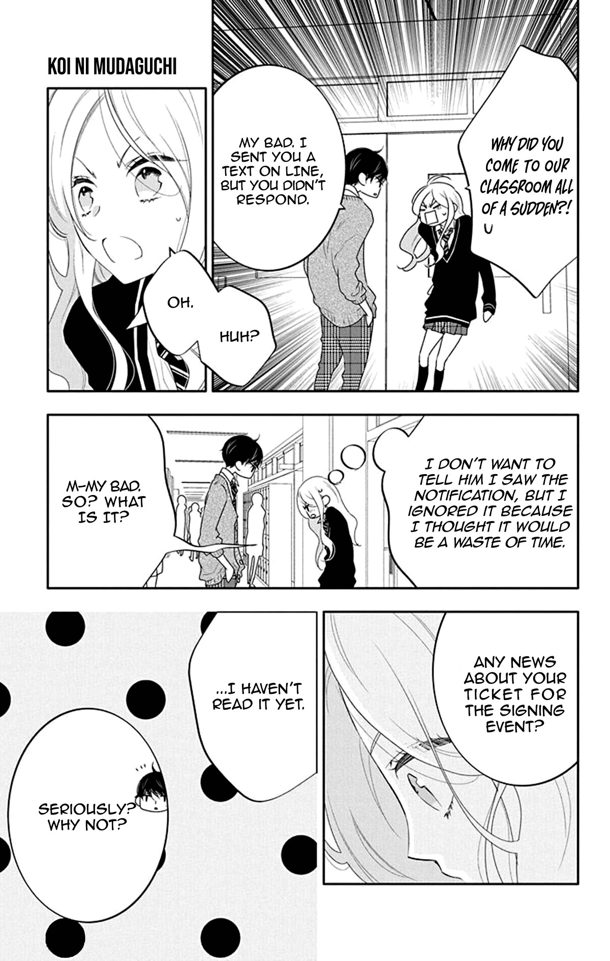 Koi ni Mudaguchi Chapter 11 page 16 - Chapter 11: Tongue click and ticket