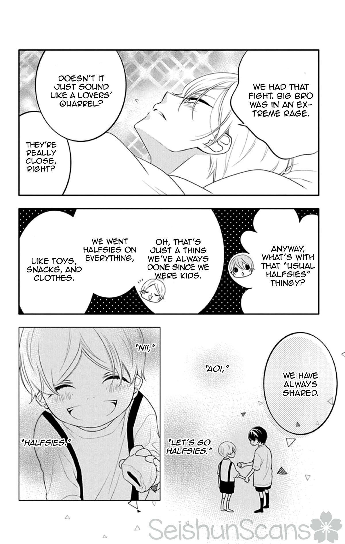 Koi ni Mudaguchi Chapter 13 page 11 - Chapter 13: Brother complex and halfsies.