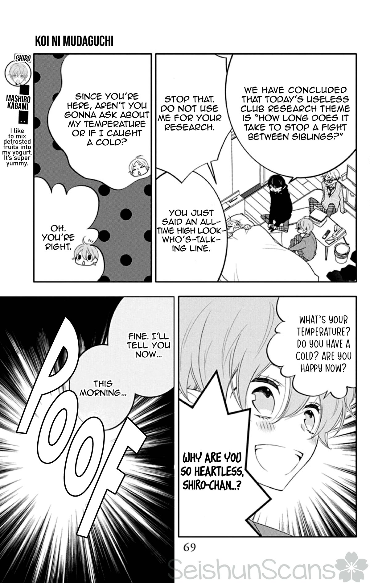Koi ni Mudaguchi Chapter 13 page 6 - Chapter 13: Brother complex and halfsies.