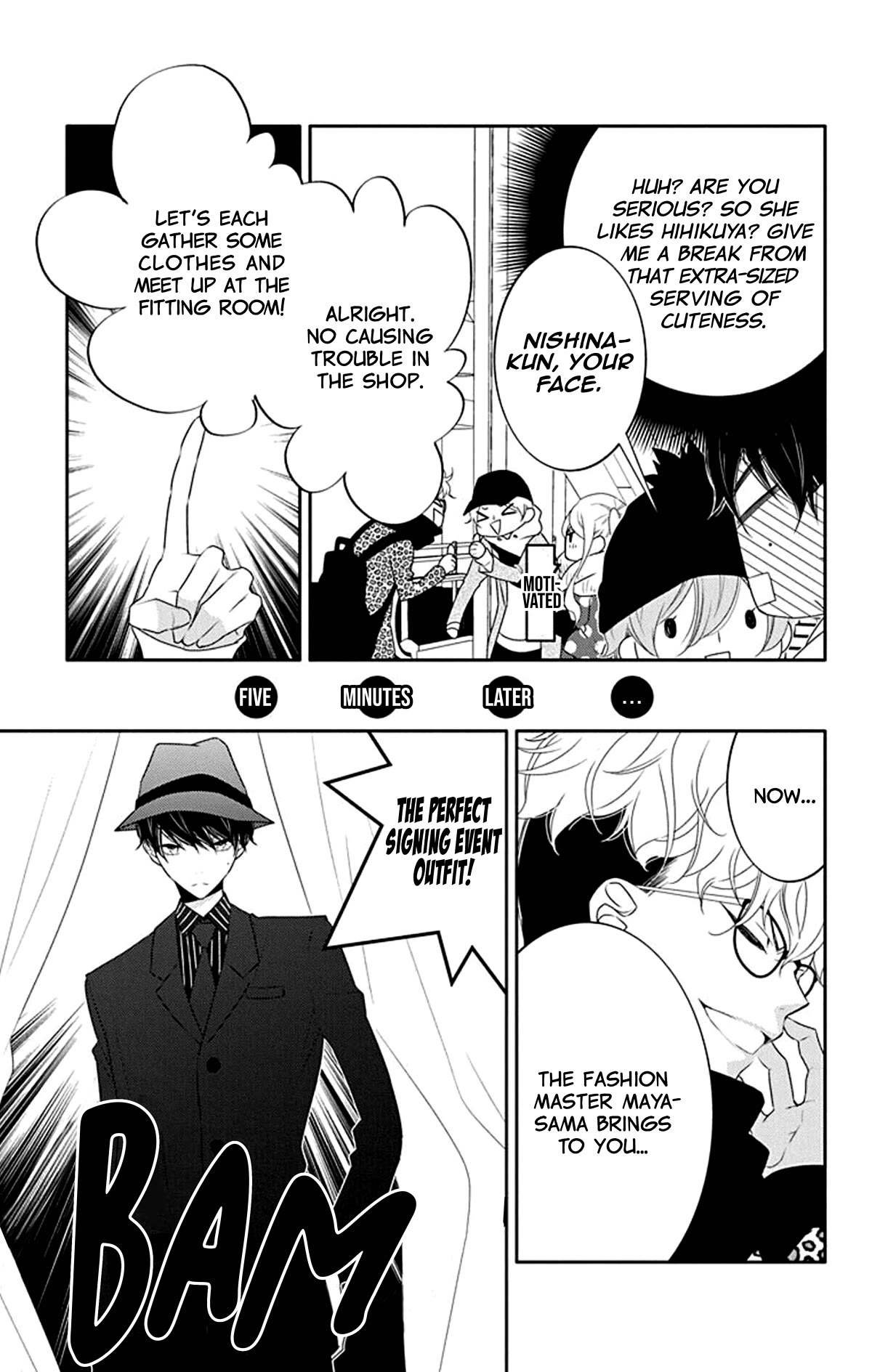 Koi ni Mudaguchi Chapter 14 page 13 - Chapter 14: Kiss and tuxedo.