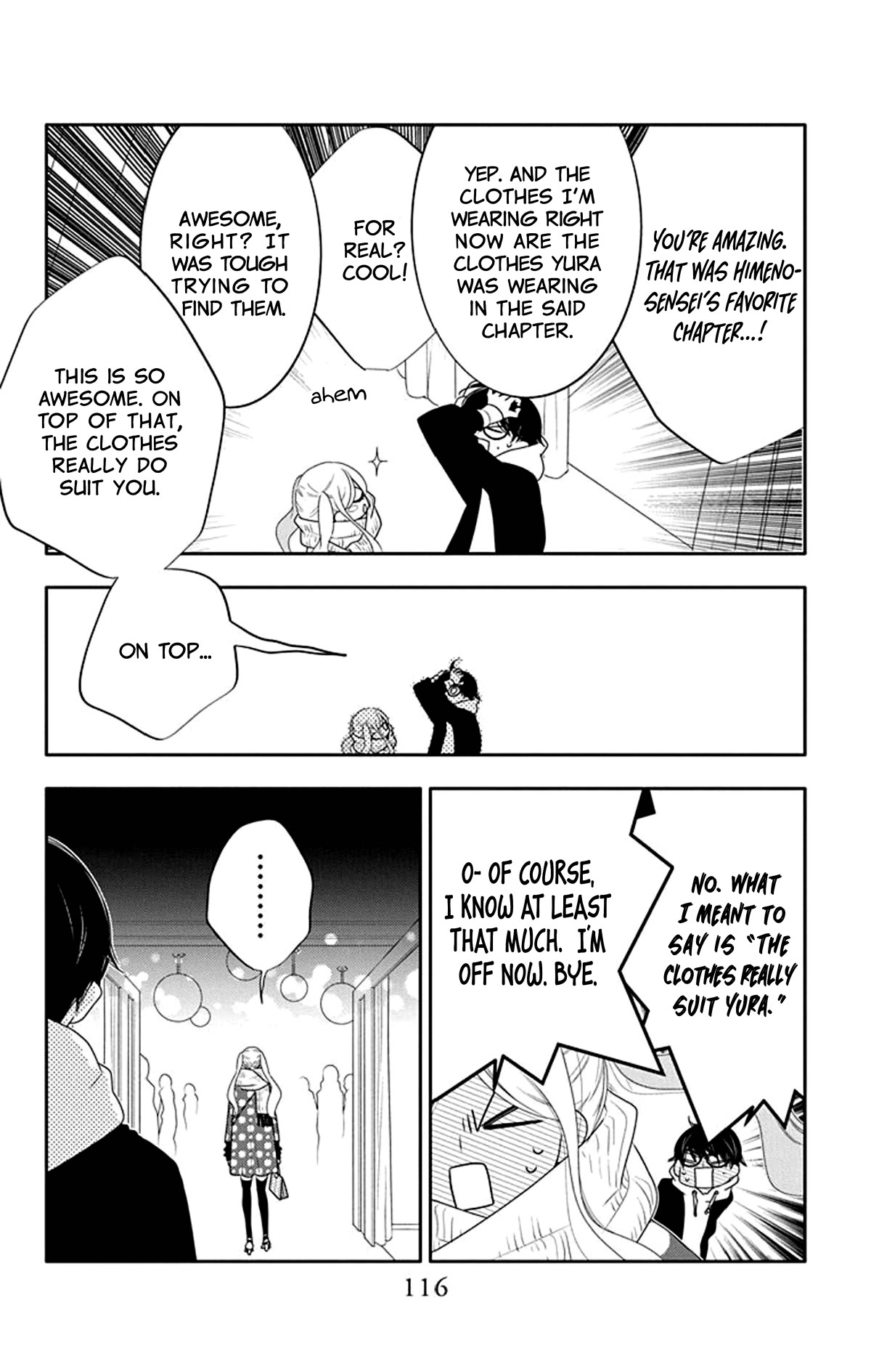 Koi ni Mudaguchi Chapter 14 page 22 - Chapter 14: Kiss and tuxedo.