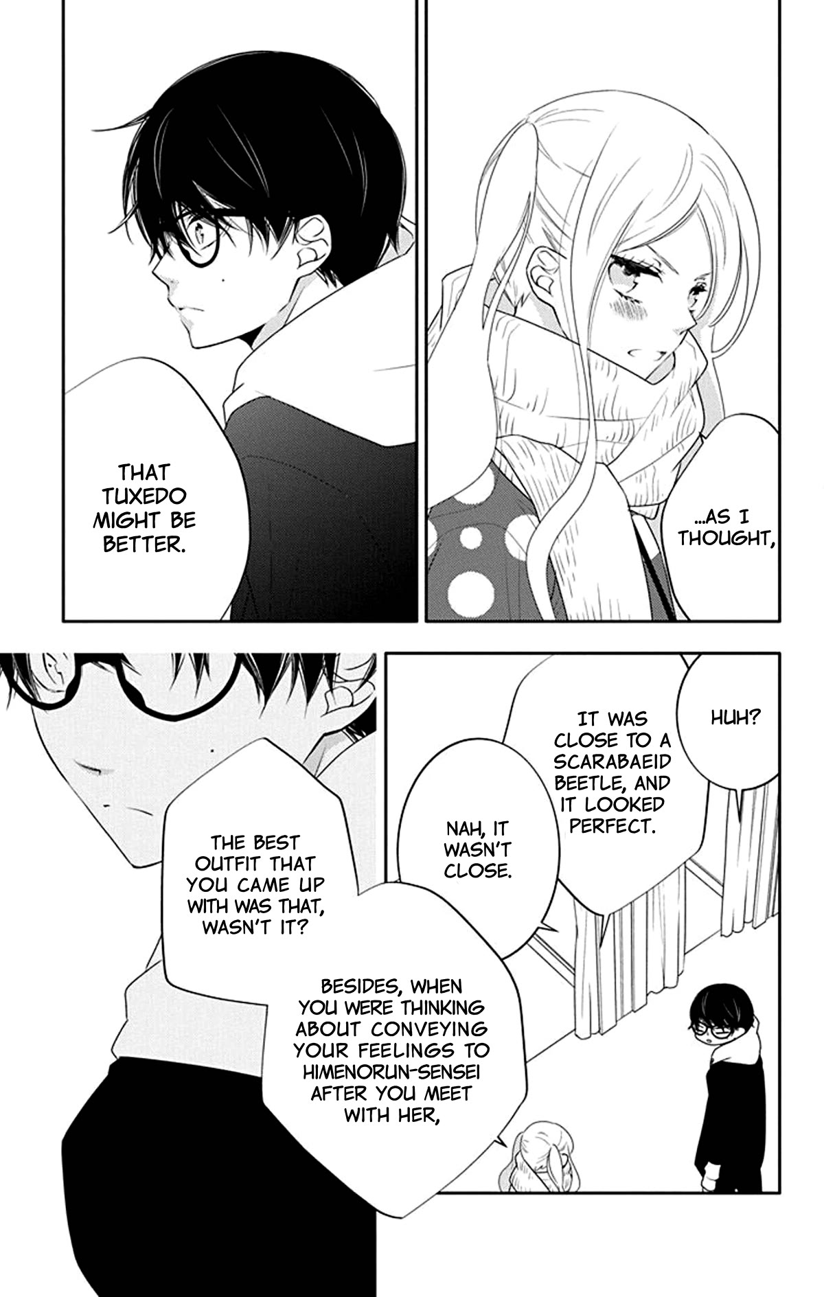 Koi ni Mudaguchi Chapter 14 page 23 - Chapter 14: Kiss and tuxedo.