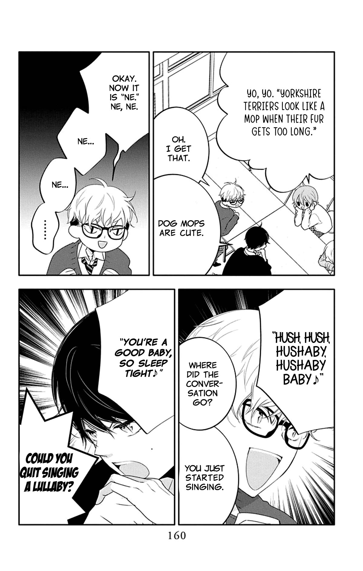 Koi ni Mudaguchi Chapter 15.5 page 5 - Chapter 15.5: talk extra 1. Gyoza and shiritori