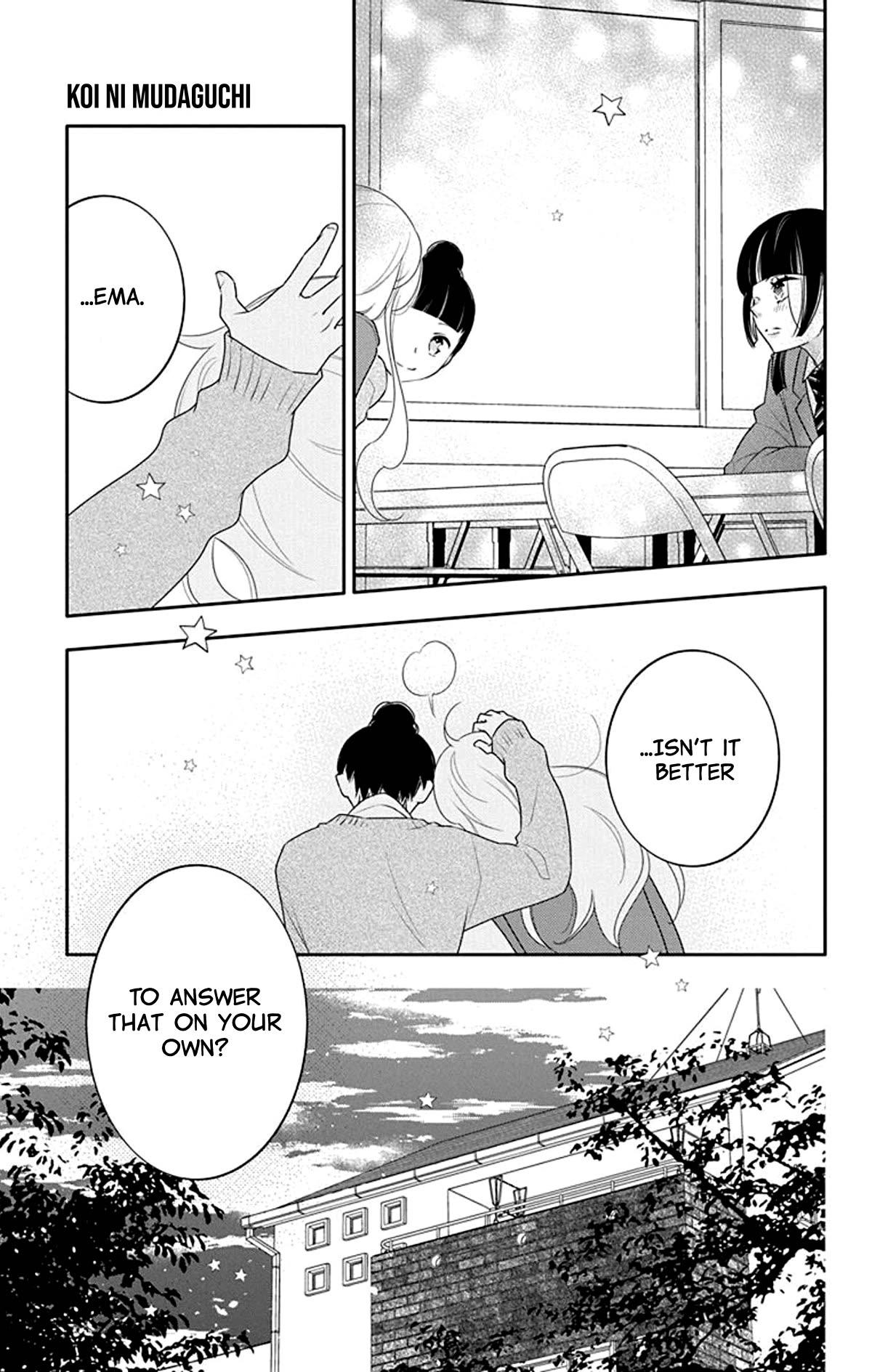 Koi ni Mudaguchi Chapter 15 page 28 - Chapter 15: Storyboard and neutrality.
