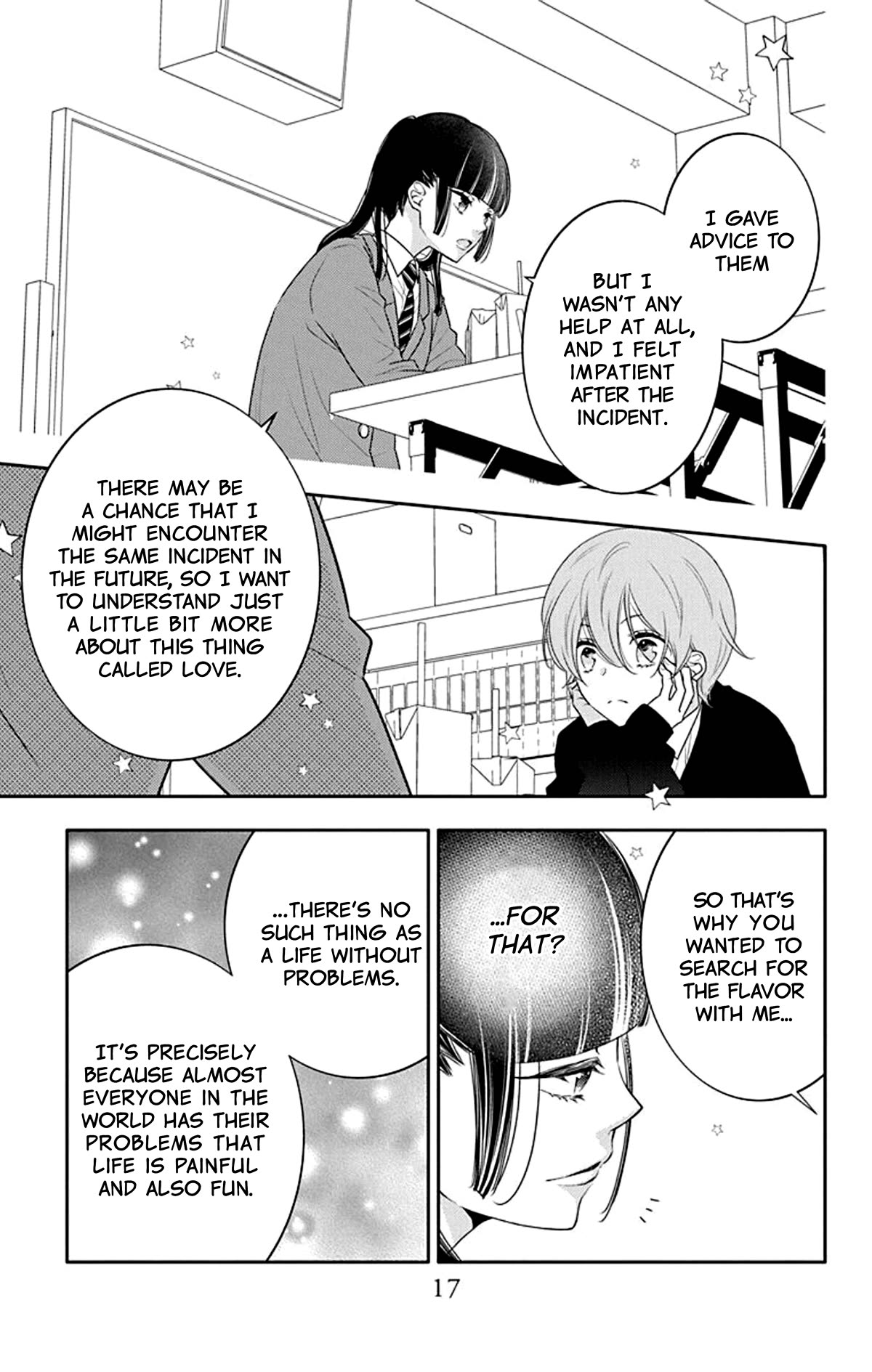 Koi ni Mudaguchi Chapter 16 page 17 - Chapter 16: Flavor and gap.