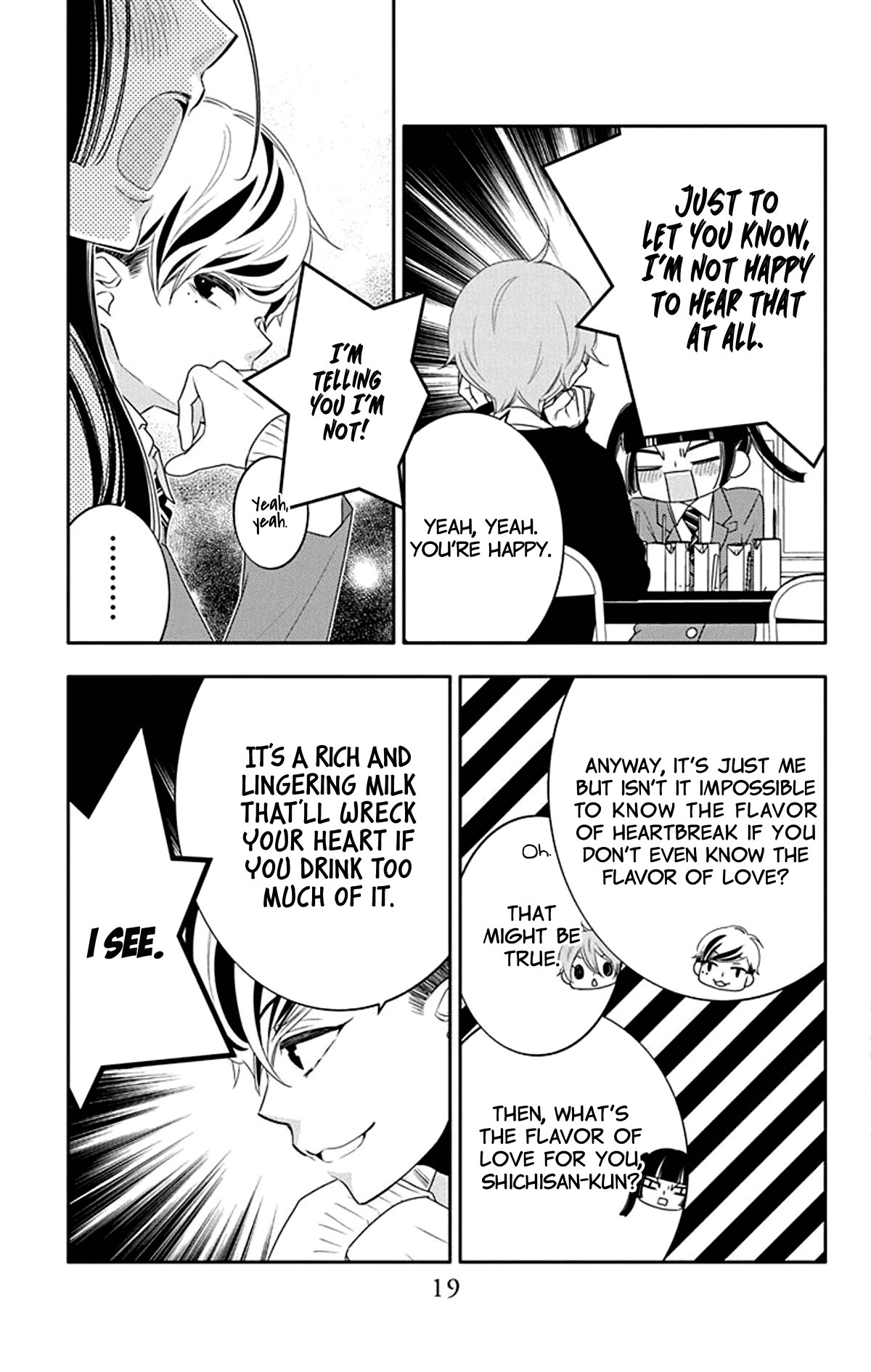 Koi ni Mudaguchi Chapter 16 page 19 - Chapter 16: Flavor and gap.