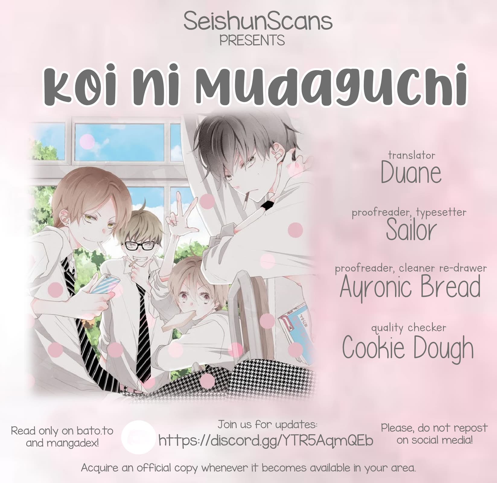 Koi ni Mudaguchi Chapter 18 page 1 - Chapter 18: Sorry and band-aid.