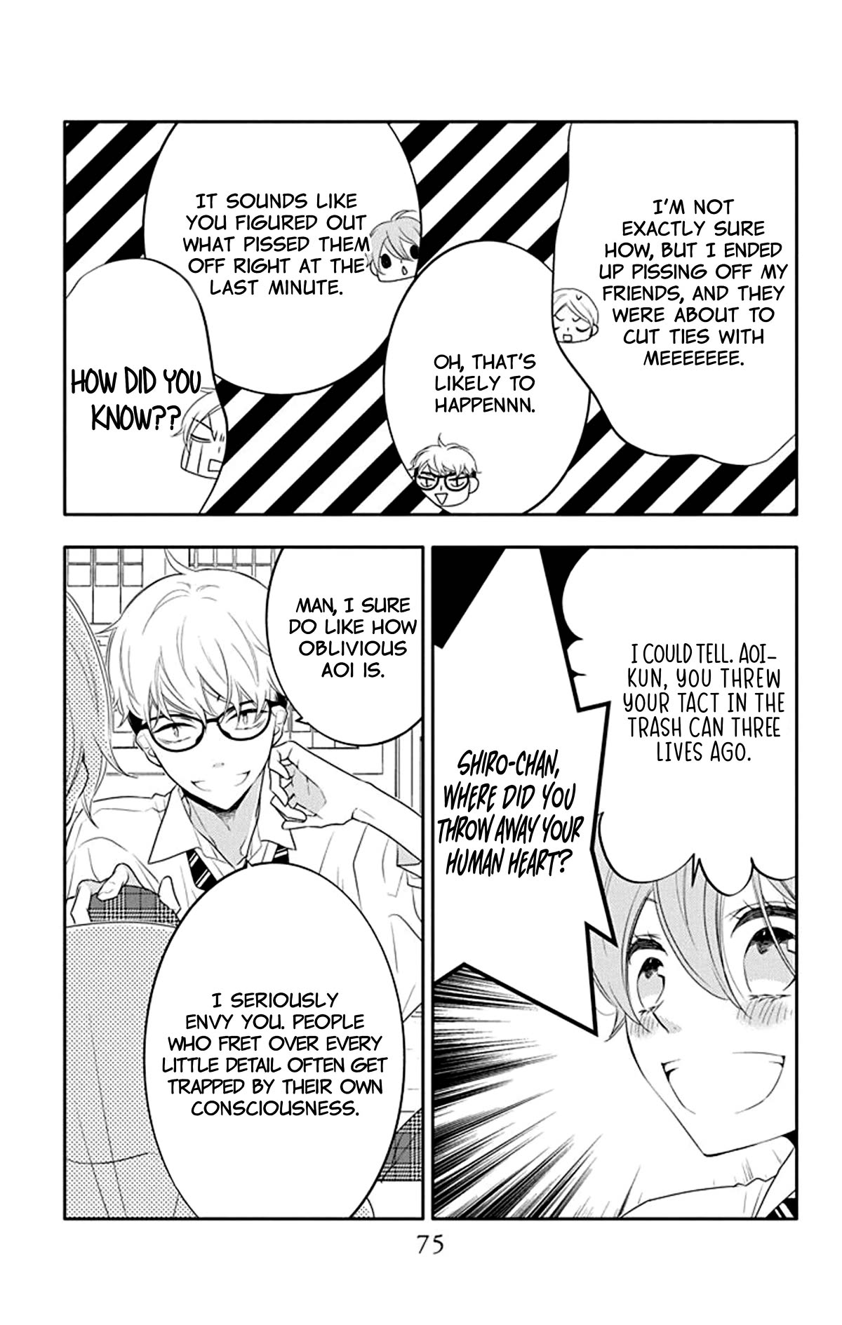 Koi ni Mudaguchi Chapter 18 page 13 - Chapter 18: Sorry and band-aid.