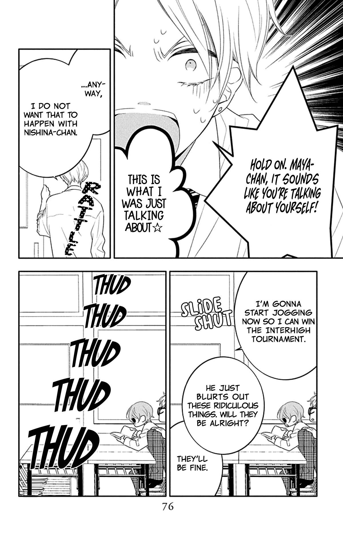 Koi ni Mudaguchi Chapter 18 page 14 - Chapter 18: Sorry and band-aid.