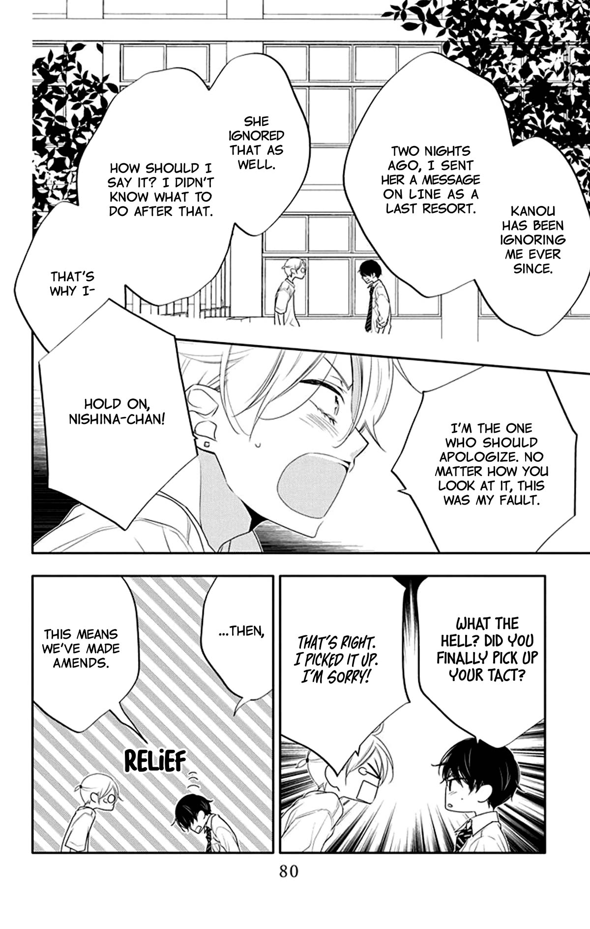 Koi ni Mudaguchi Chapter 18 page 18 - Chapter 18: Sorry and band-aid.