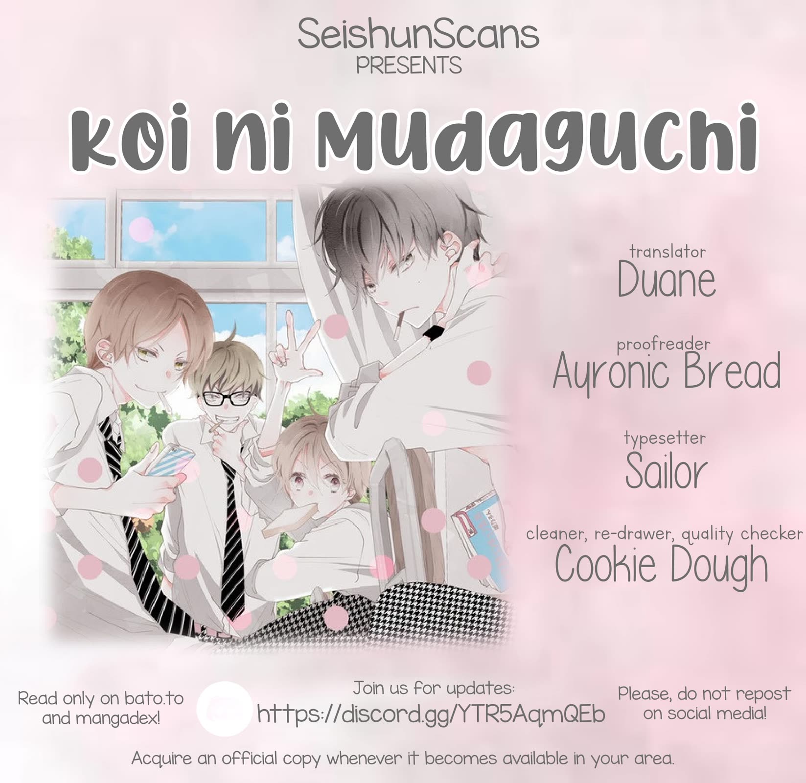 Koi ni Mudaguchi Chapter 19 page 1 - Chapter 19: Back and gyoza.