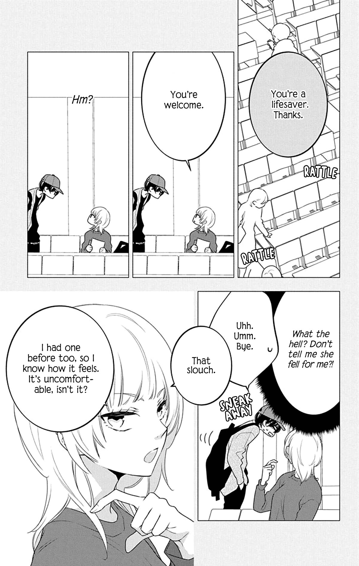 Koi ni Mudaguchi Chapter 19 page 12 - Chapter 19: Back and gyoza.