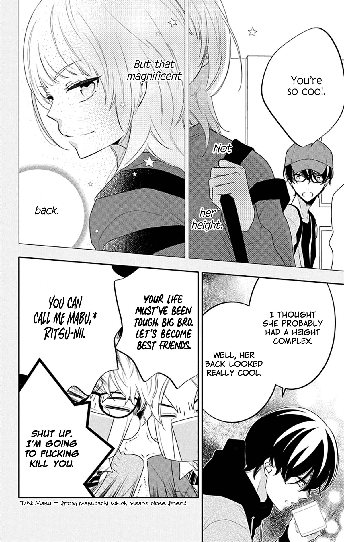 Koi ni Mudaguchi Chapter 19 page 15 - Chapter 19: Back and gyoza.