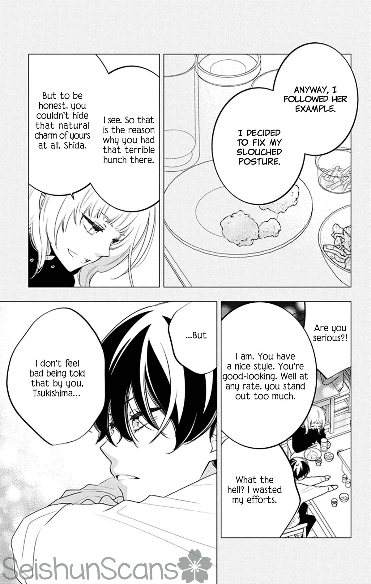 Koi ni Mudaguchi Chapter 19 page 16 - Chapter 19: Back and gyoza.