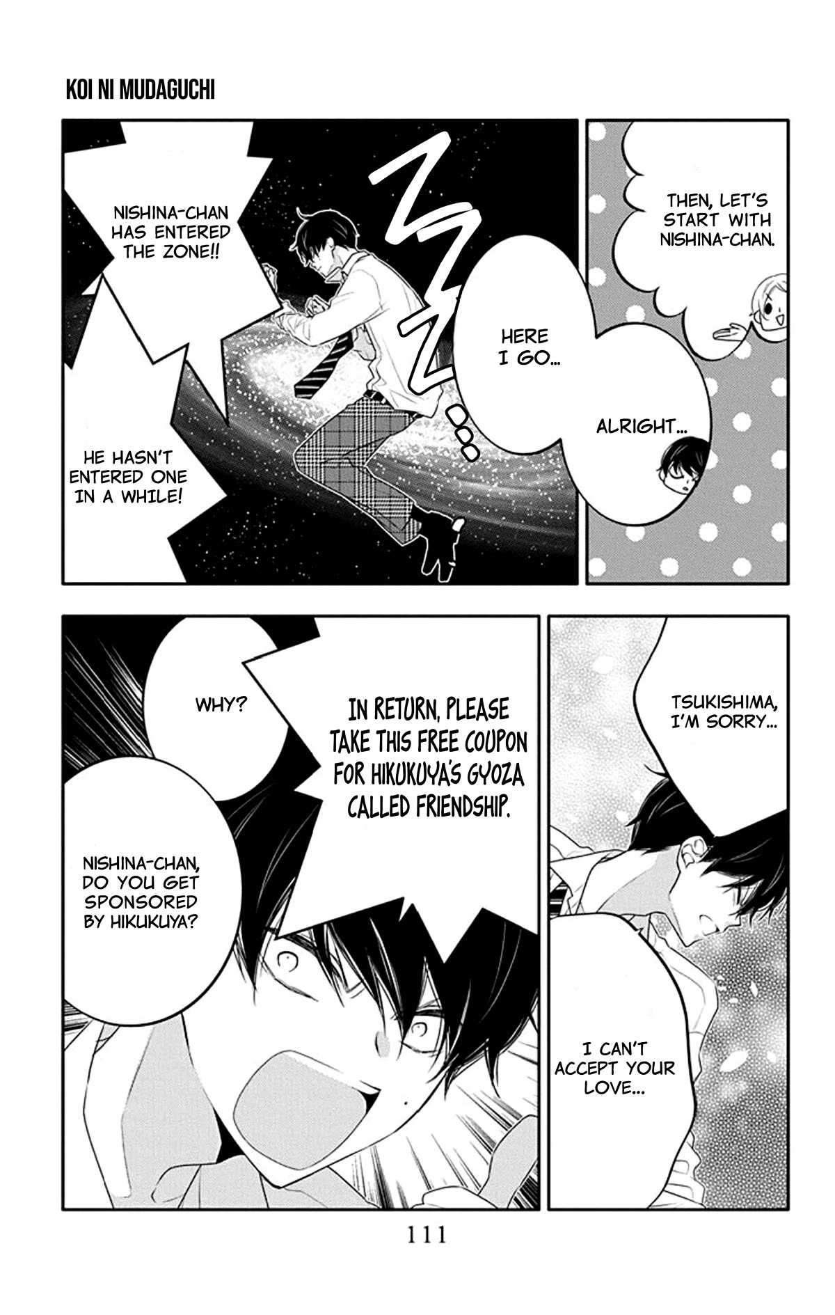 Koi ni Mudaguchi Chapter 19 page 20 - Chapter 19: Back and gyoza.