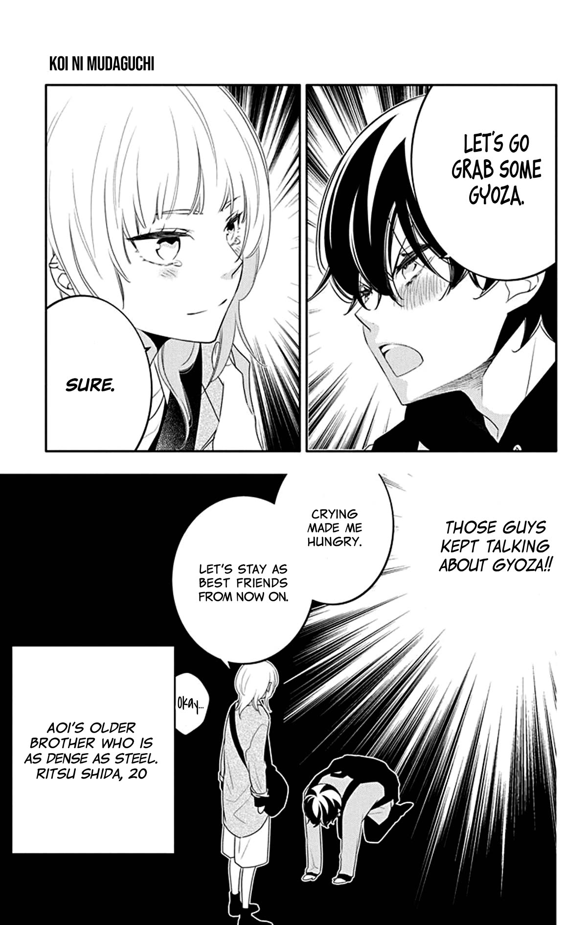 Koi ni Mudaguchi Chapter 19 page 32 - Chapter 19: Back and gyoza.
