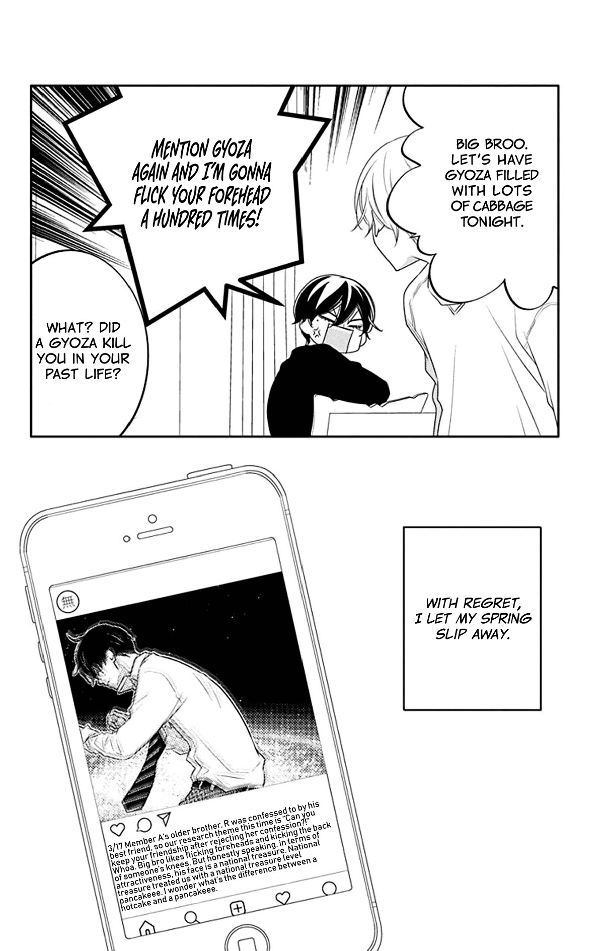 Koi ni Mudaguchi Chapter 19 page 33 - Chapter 19: Back and gyoza.