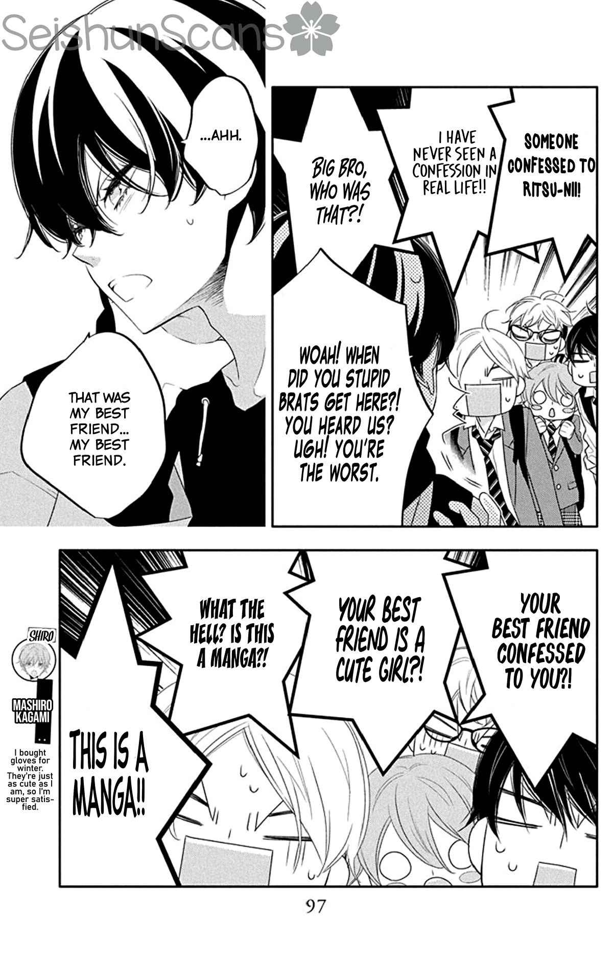 Koi ni Mudaguchi Chapter 19 page 6 - Chapter 19: Back and gyoza.